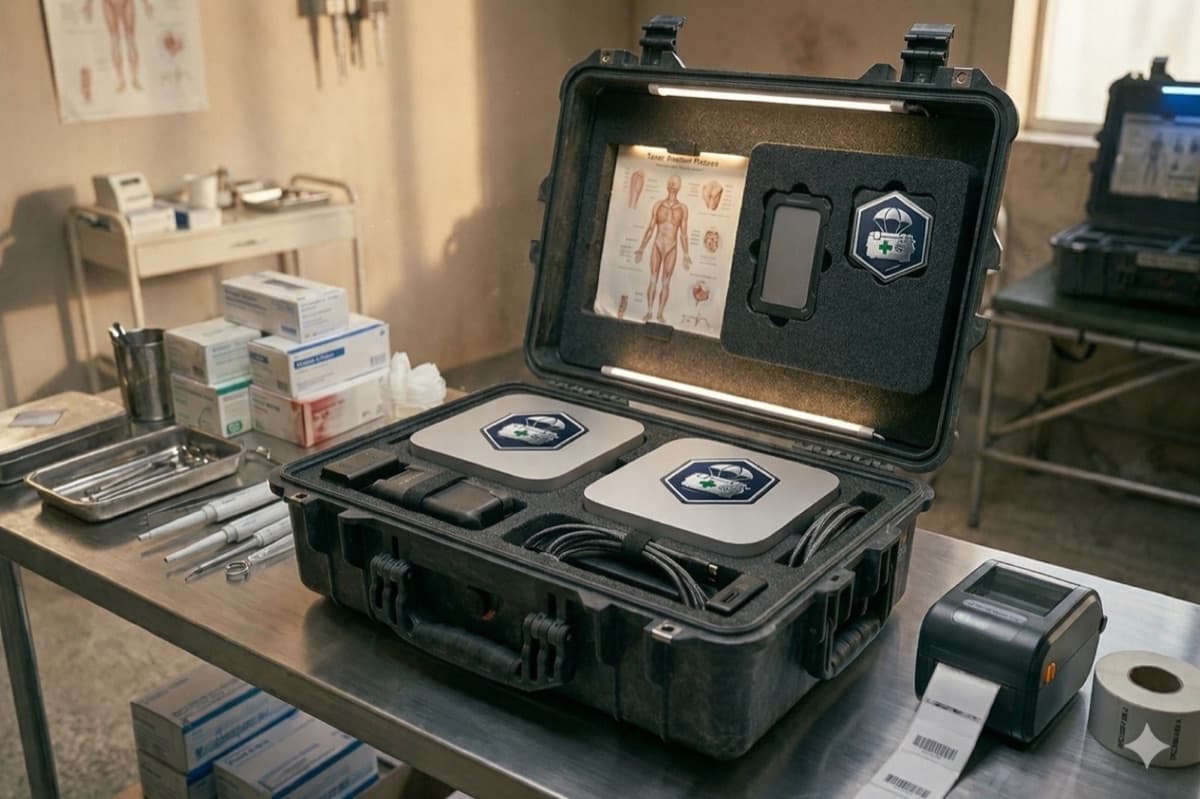 THE LIMS BOX — portable laboratory infrastructure in a rugged Pelican case